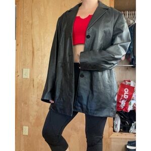 Worthington Black Leather Jacket for Women